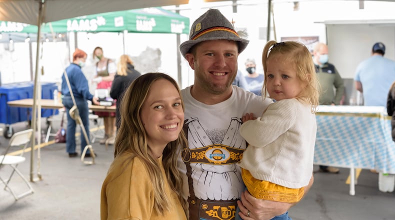 Prost! Oktoberfest featuring a German American Day Celebration was held at the Dayton Liederkranz-Turner German Club in Dayton's St. Anne's Hill Historic District on Saturday, October 3, 2020. Due to the coronavirus pandemic, German food and beer were enjoyed by attendees in a tent with socially distanced tables instead of inside the club as has been in past years. Food, beer and merchandise could also be ordered to go onsite or online via the club's Square site. Did we spot you at the Kranz during Oktoberfest? TOM GILLIAM/CONTRIBUTING PHOTOGRAPHER