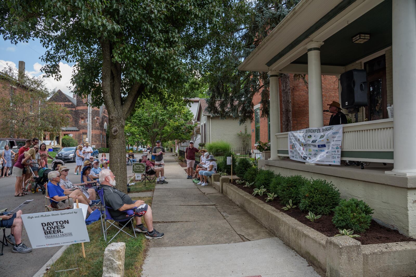 The 4th Annual Dayton Porchfest returned to the St. Anne’s Hill Historic District on Saturday, August 21, 2021 after having been rescheduled twice from 2020 due to the COVID-19 pandemic. The free family-friendly neighborhood music festival, presented by The Collaboratory featured close to 50 musical acts. Since all the musicians donated their time, tip jars were placed at every porch. Did we spot you there? TOM GILLIAM / CONTRIBUTING PHOTOGRAPHER