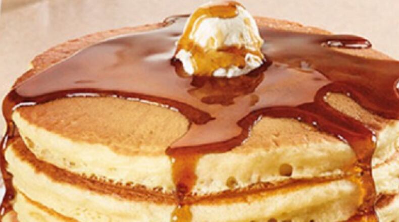 Denny's has updated its pancake recipe. Made with fresh eggs, the pancakes are 50 percent fluffier.