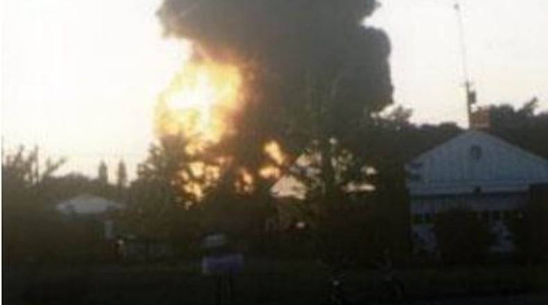 This photo appears in federal EPA documents on the Lammers Barrel Superfund project. It was taken by Don Reed of the Lammers Barrel fire in September 1969, according to the EPA.