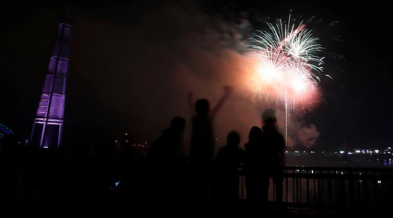 Fourth of July fireworks display