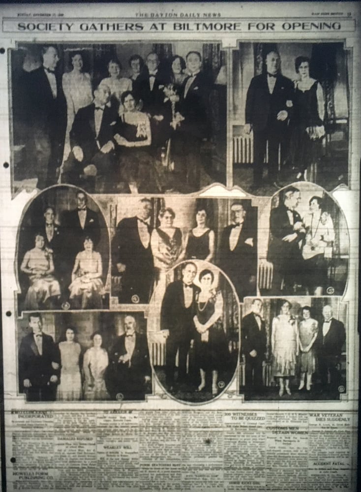 Opening of the Dayton Biltmore hotel