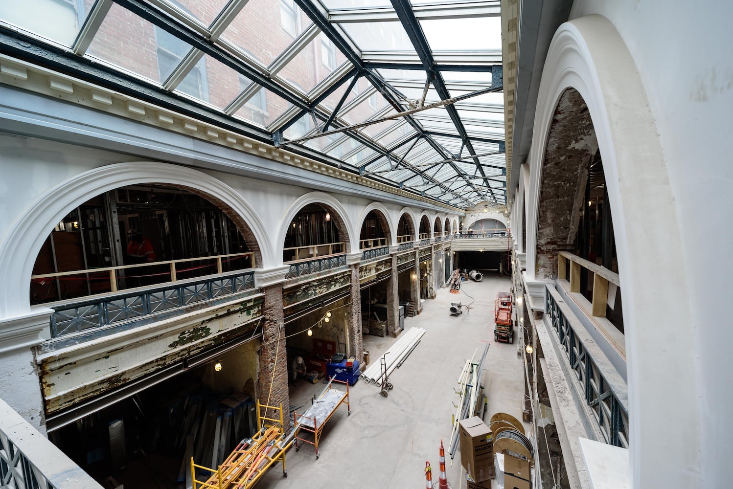 PHOTOS: Construction progresses on Phase 2 of the Dayton Arcade's North Arcade
