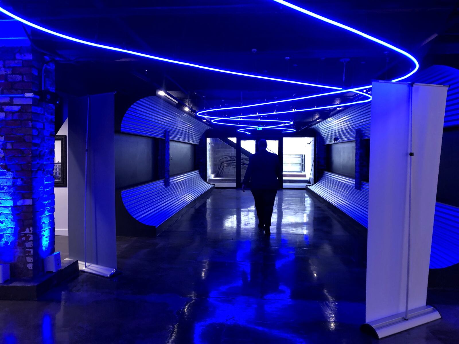The entryway into the Tank -- Inspired by CenterPoint Energy in the basement of the Dayton Arcade. CORNELIUS FROLIK / STAFF