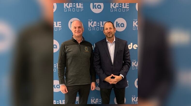 Scott Koorndyke, president, Entrepreneur's Center, left and Josh Guttman, co-founder, Kable Academy.