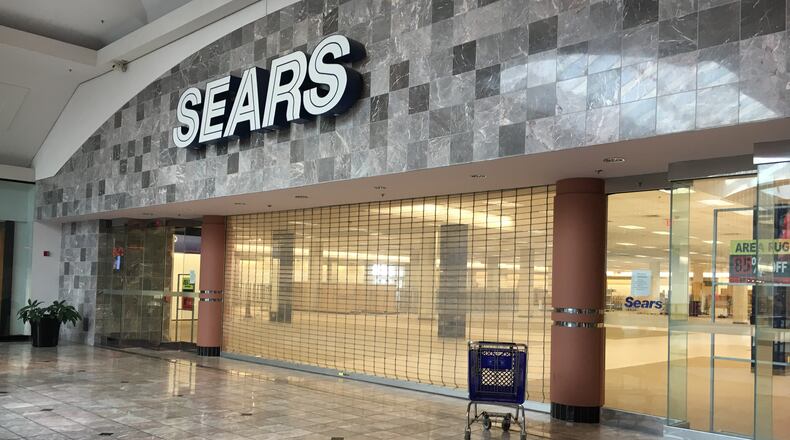 Sears at the Fairfield Commons Mall will close for good today. STAFF PHOTO / HOLLY SHIVELY
