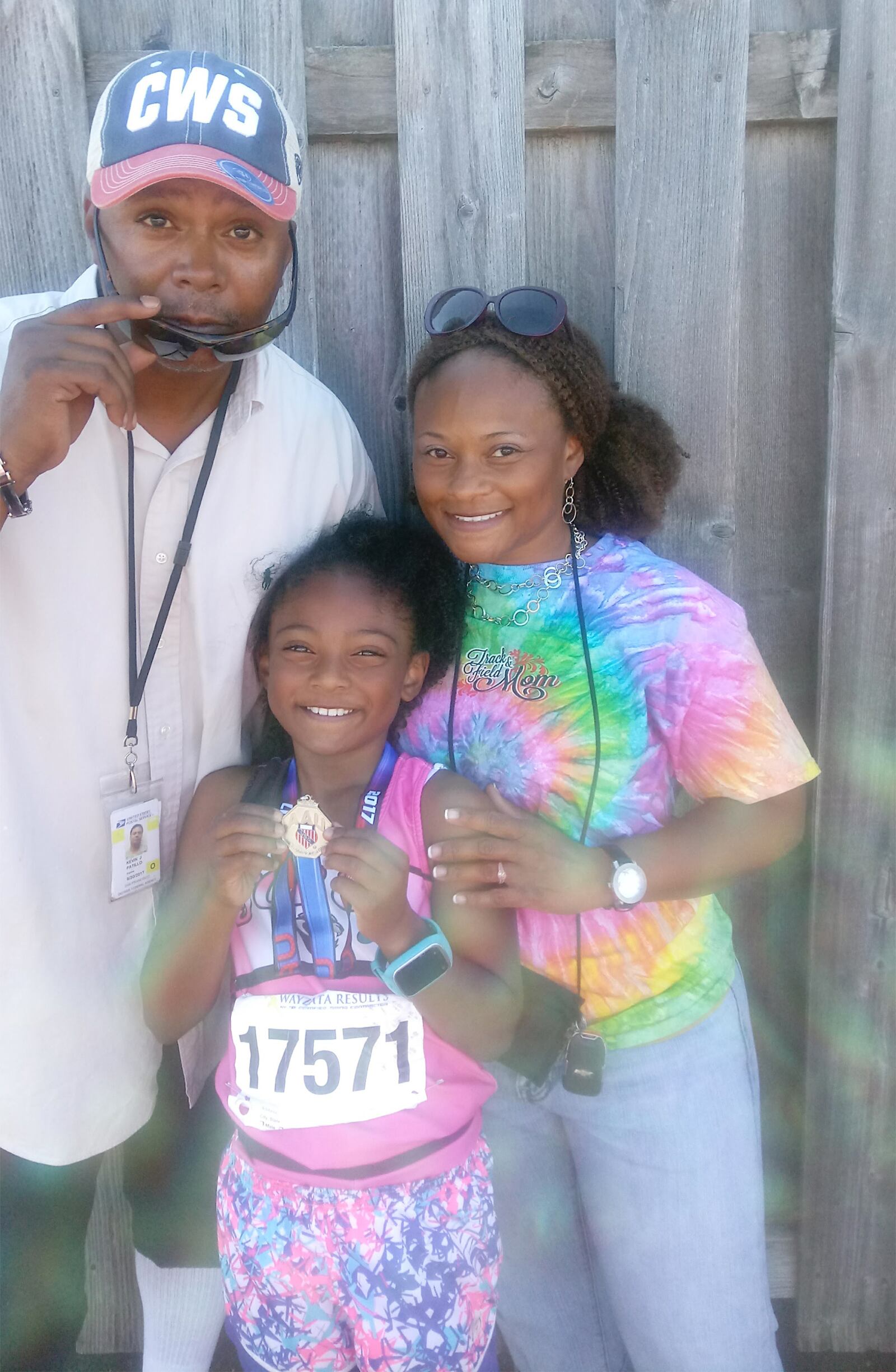 Jaiya Patillo with her parents Kevin Patillo and Lt. Col. Sheree Patillo. Kevin Patillo retired from the Air Force after serving for 33 years.