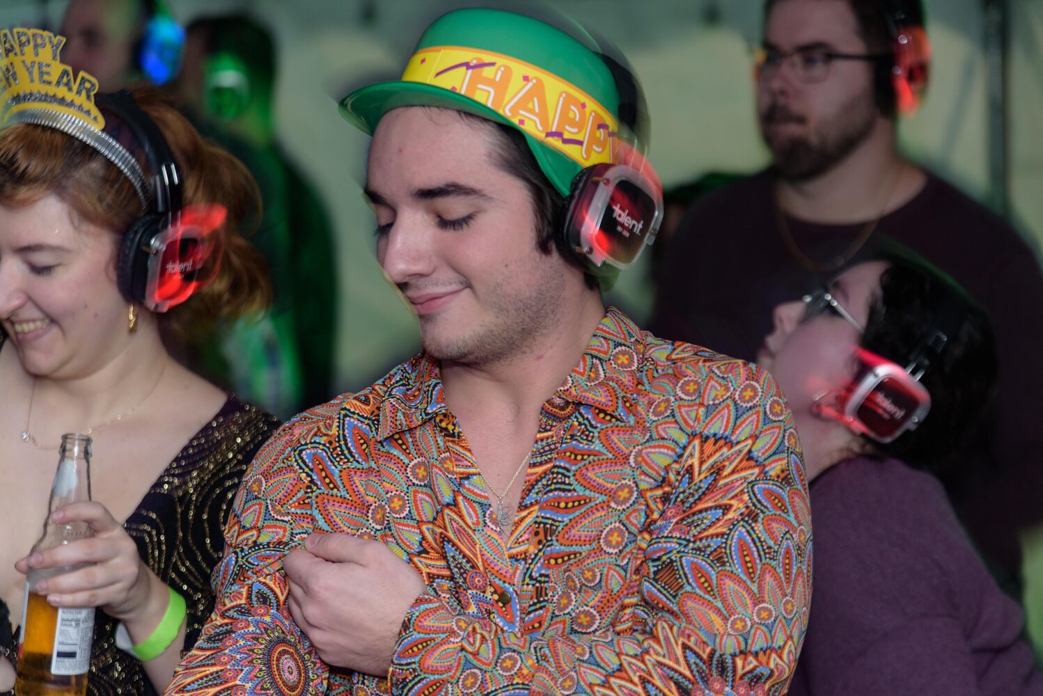 PHOTOS: Did we spot you at Dayton's New Year's Eve Ball Drop and Silent Disco at Yellow Cab Tavern?