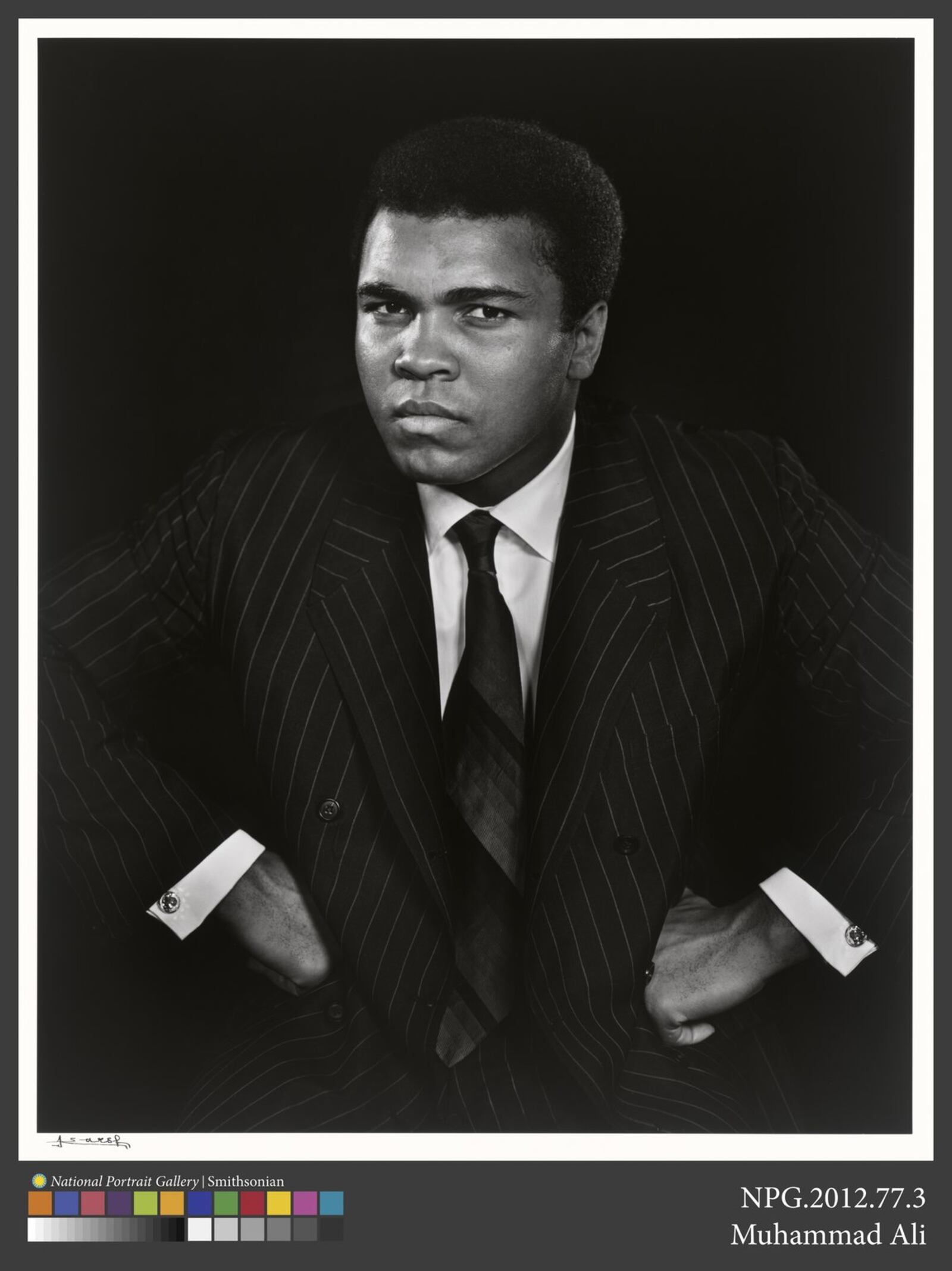 “Muhammad Ali” by Yousuf Karsh. (SOURCE: Photo courtesy of National Portrait Gallery, Smithsonian Institution; gift of Estrellita Karsh in memory of Yousuf Karsh Estate of Yousuf Karsh.)