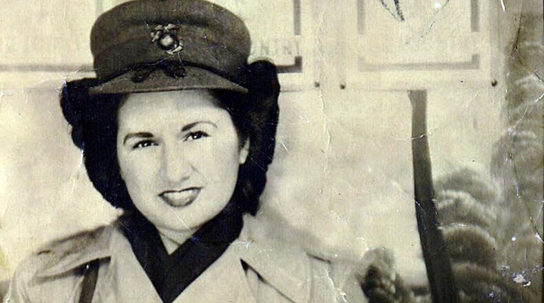 Ernesta Szabo in 1943 after joining the Marines. CONTRIBUTED