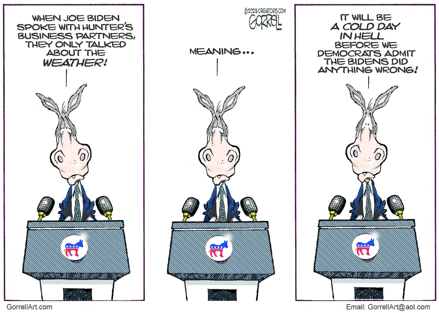 CARTOONS: Bob Gorrell, Aug. 3, 2023