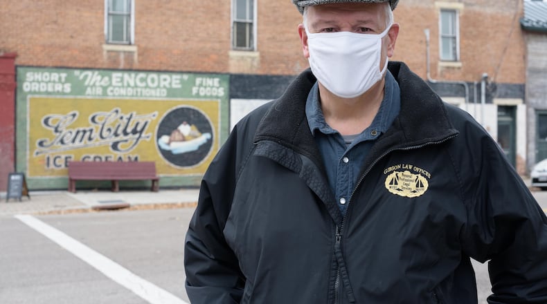 Tipp City Mayor Joe Gibson at A Yuletide Winter's Gathering in Downtown Tipp City on Saturday, November 14, 2020. TOM GILLIAM/CONTRIBUTING PHOTOGRAPHER