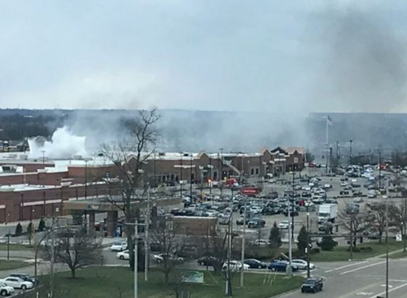Walmart fire