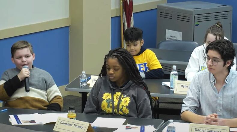 A panel of 12 students on Monday got the chance to ask questions of the three candidates for the Dayton Public Schools superintendent position.
