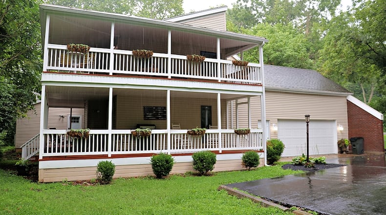 The contemporary home at 6345 Dog Leg Road in Clayton has about 5,600 square feet of living space. Contributed by Kathy Tyler