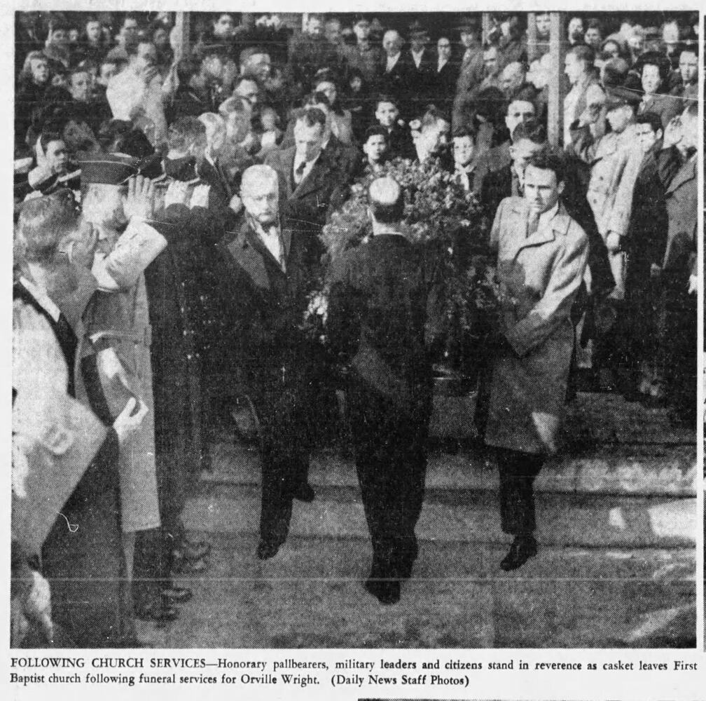 Orville Wright funeral