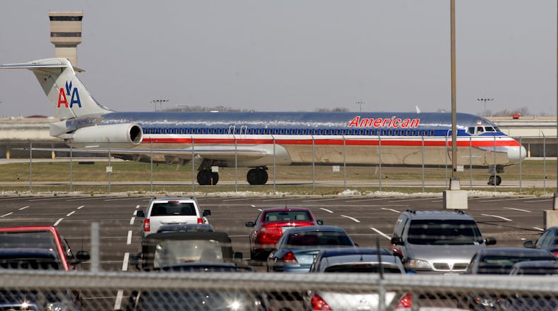 American Airlines continues its reduced flight schedule today. In total, 2500 flights have been cancelled since last Thursday. Staff Photo by Jim Witmer