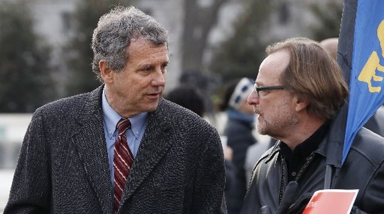 Sen. Sherrod Brown, D-Ohio, is seeking his third term in the U.S. Senate. His November opponent is Rep. Jim Renacci, R-Wadsworth, who left the governor’s race to run for the Senate after Josh Mandel withdrew. (AP Photo/Jacquelyn Martin)