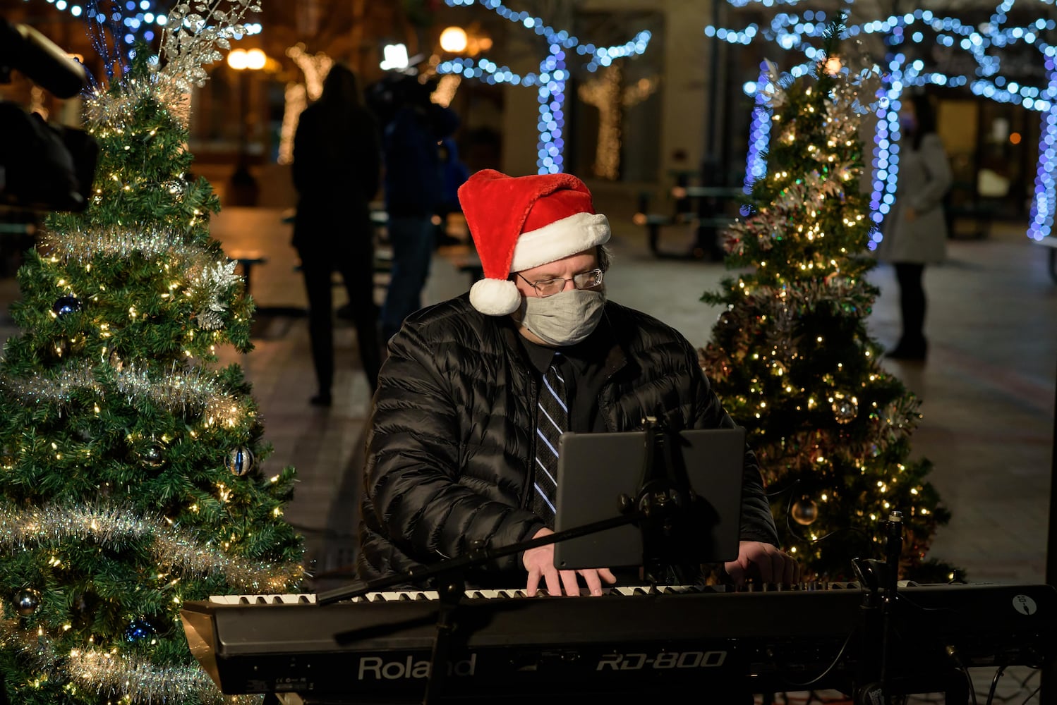 PHOTOS:  A behind the scenes look at filming of Downtown Dayton's Virtual Grande Illumination