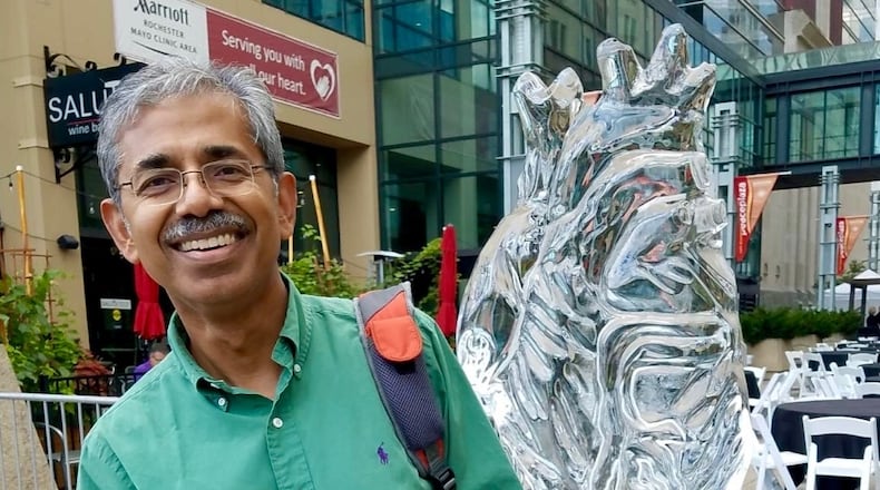 Dr. Mukul Chandra, at the Mayo Clinic for a board certification course. CONTRIBUTED