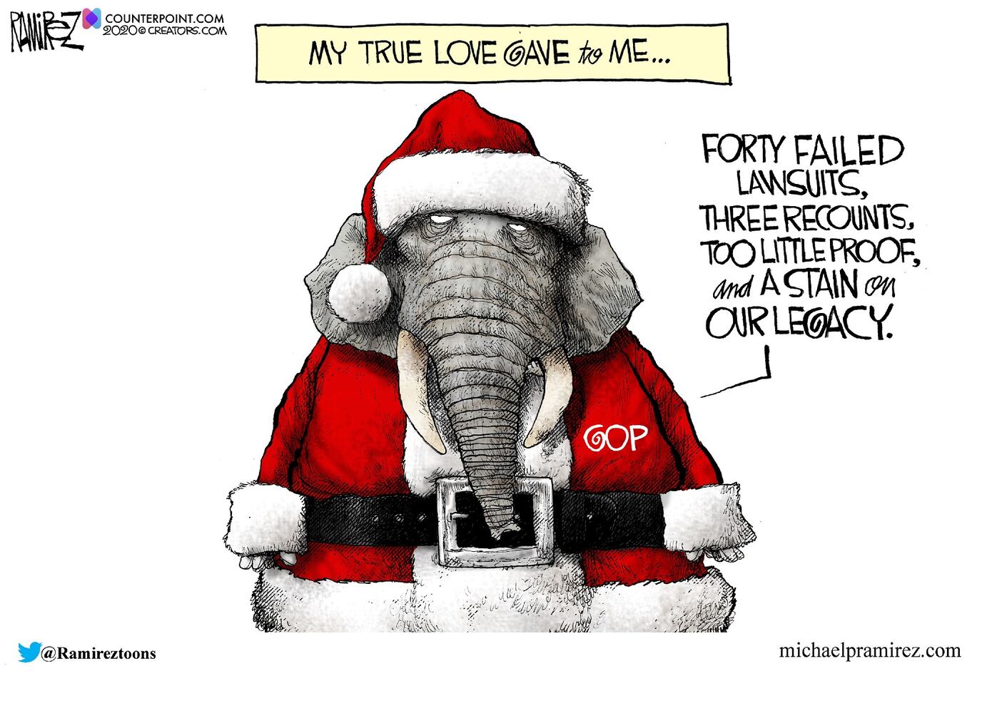 Week in cartoons: Stimulus checks, Christmas and more