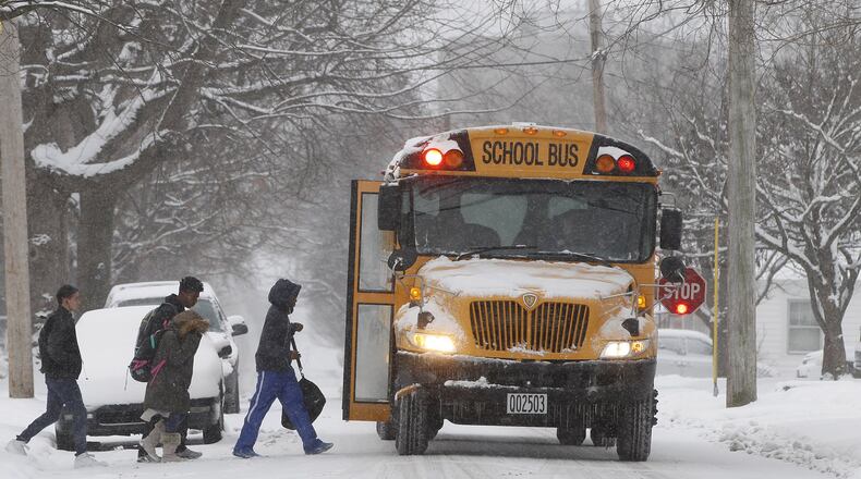 Contrary to the very mild 2016-17 weather, this winter has some local school districts nearing their limit of school closures. TY GREENLEES / STAFF