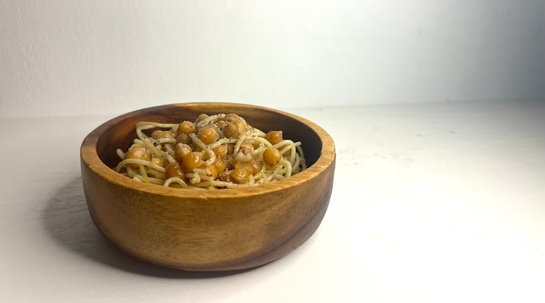 Whitney Kling: Spaghetti with Fried Chick Peas