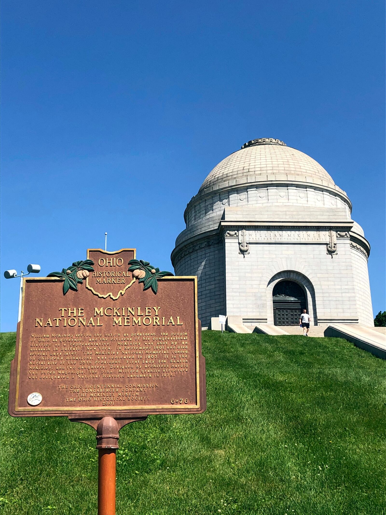 FILE - The McKinley National Memorial in Canton, Ohio is pictured, June 3, 2020. (AP Photo/Julie Smyth. File)