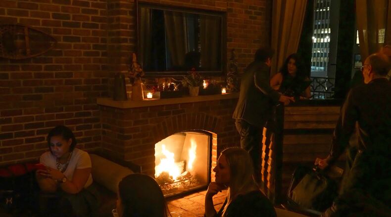The fireplace at the Refinery Rooftop in the Refinery hotel in New York, Feb. 4, 2016. Finding a bar with a good fireplace and cozy atmosphere can be a great way to while away a cold winter evening in New York.