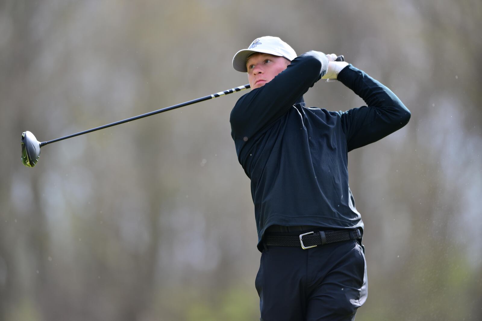 Wright State's Shane Ochs competes at the Wright State Invitational on Sunday, April 13 at Heatherwoode Golf Club in Springboro. Joe Craven/CONTRIBUTED
