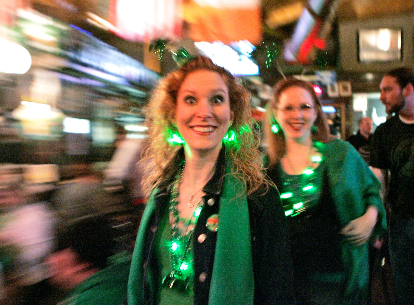 Early morning partiers are at the Dublin Pub celebrating St. Patrick's Day. The pub is located in the Oregon District, in Dayton. DAYTON DAILY NEWS ARCHIVE