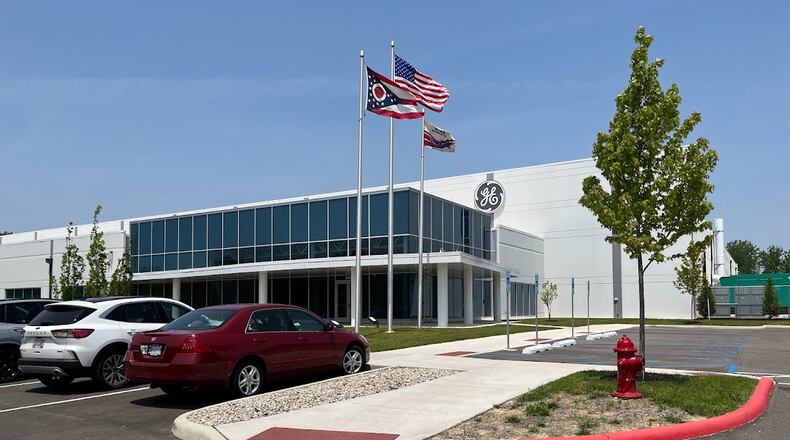 GE Aerospace operations in Beavercreek at 4230 Research Blvd. opened in May 2023. The company said the 280,000-square-foot production facility is meant to "optimize manufacturing operations and advanced technology development into one facility," combining operations from eight locations into one. THOMAS GNAU/STAFF