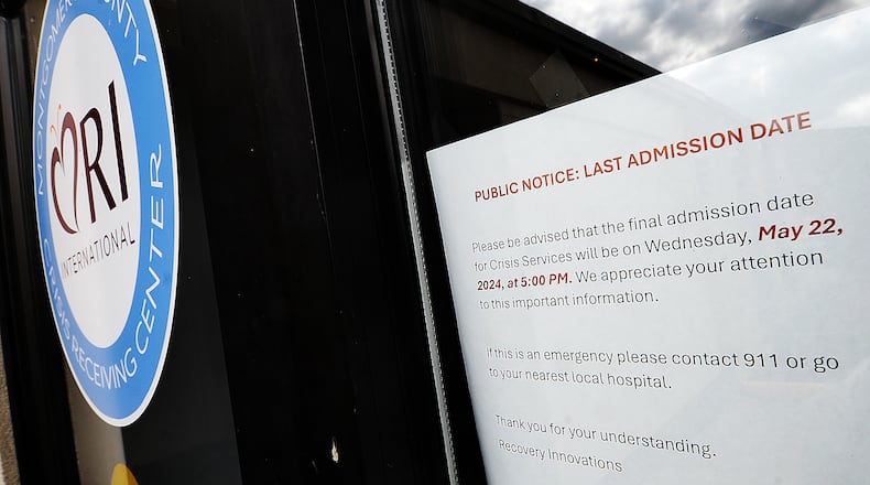 The final admission date for the RI International Montgomery County Crisis Receiving Center located at 601 S. Edwin C. Moses Blvd. was May 22, 2024. MARSHALL GORBY\STAFF