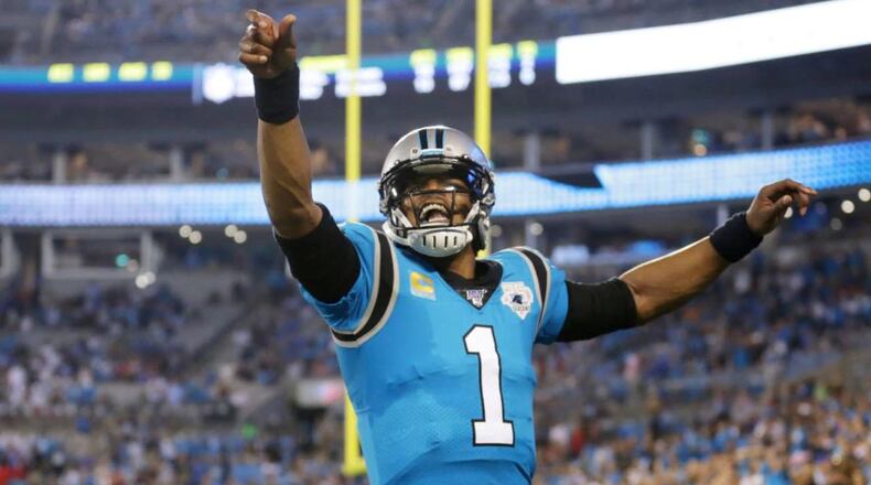 Quarterback Cam Newton led the Carolina Panthers to a Super Bowl during his NFL career.