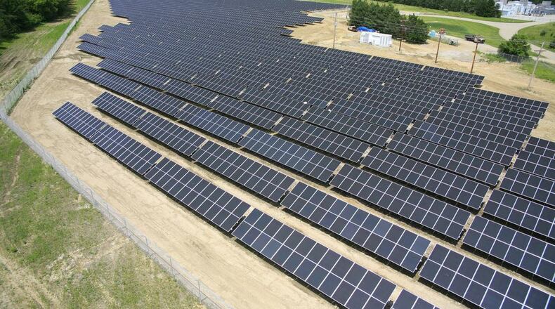 Dayton Power & Light’s Yankee solar panel array in Washington Twp. FILE