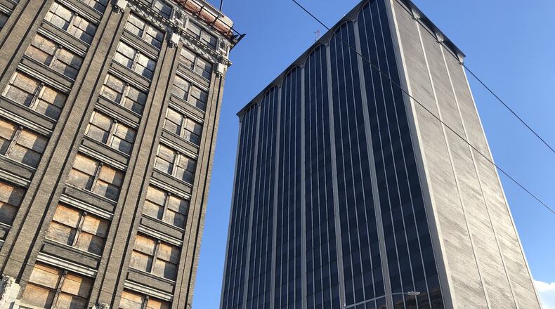 The owner of the Grant-Deneau Tower at 40 W. Fourth St. wants to convert the tower into a mix of uses. CORNELIUS FROLIK / STAFF
