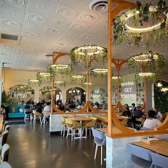 Toasted Brunch Bar + Cafe, a restaurant concept specializing in traditional American and internationally fused breakfast, lunch and dinner options, first opened in 2024 just outside of the Mall at Fairfield Commons in Beavercreek. NATALIE JONES/STAFF