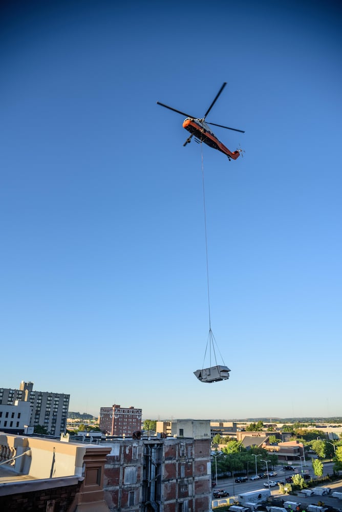 PHOTOS: Special delivery to Dayton Arcade