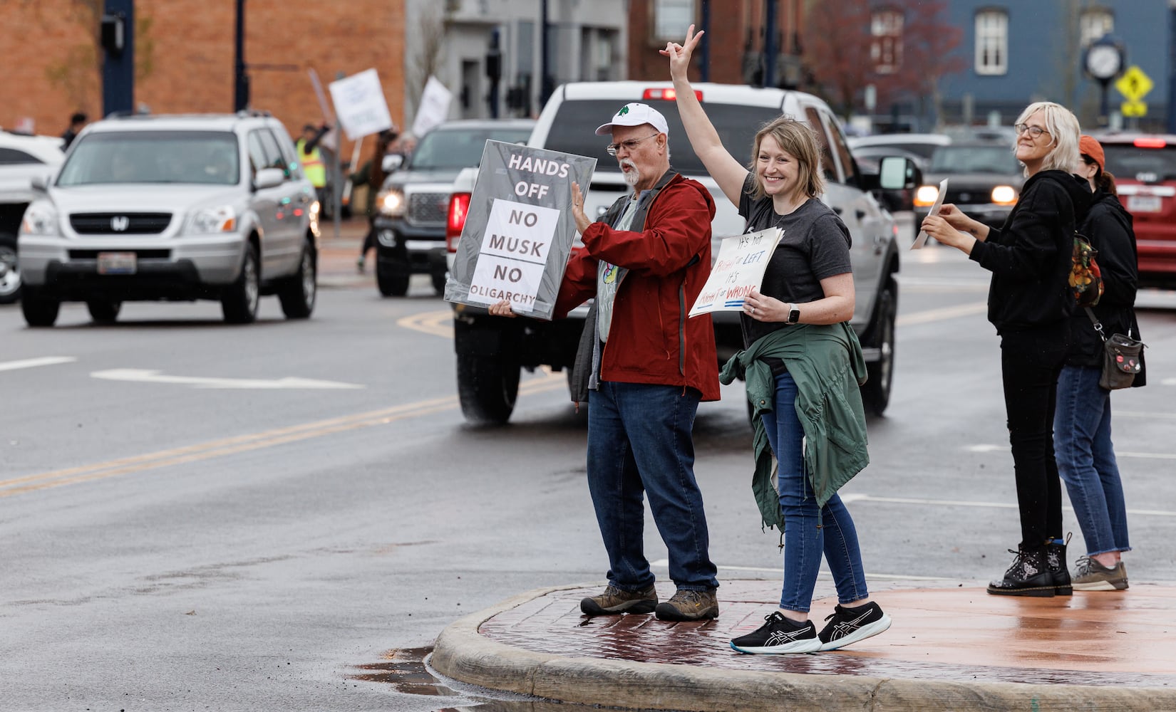 Hands Off! protest Troy