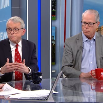 Ohio Governor Mike DeWine appeared on Face the Nation, Sunday, Feb. 22, to discuss Springfield's immigration issue and other topics. PHOTO COURTESY FACE THE NATION.