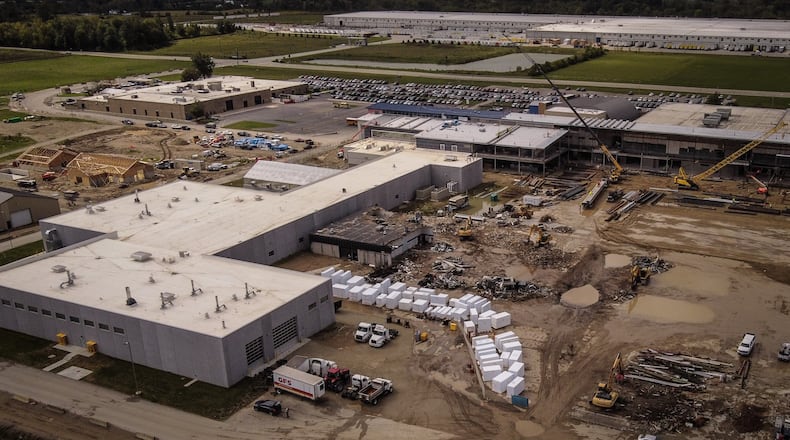 The Miami Valley Career Tech Center is undergoing a $158 million remodel and expansion project that is about 50% finished. JIM Noelker/STAFF