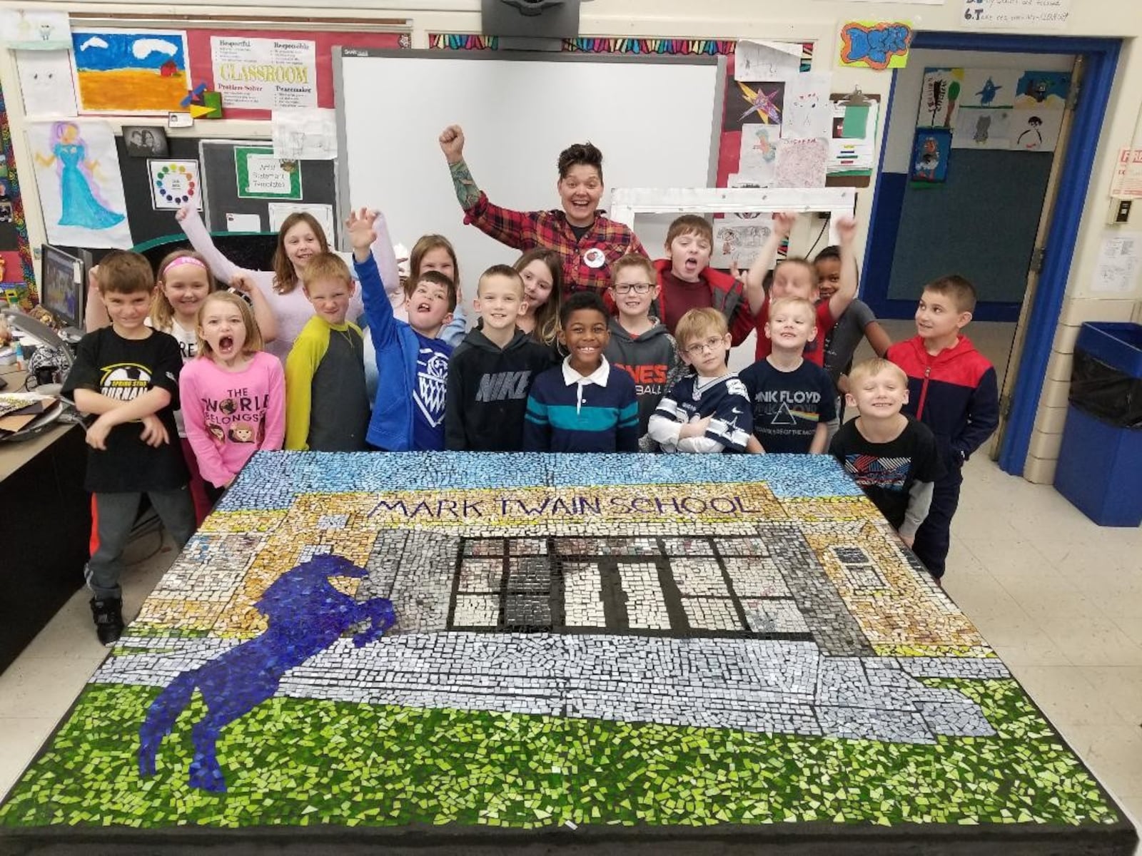 An important component of the Mosaic Institute is building its legacy through the eyes of children. Photo courtesy of Jes McMillan