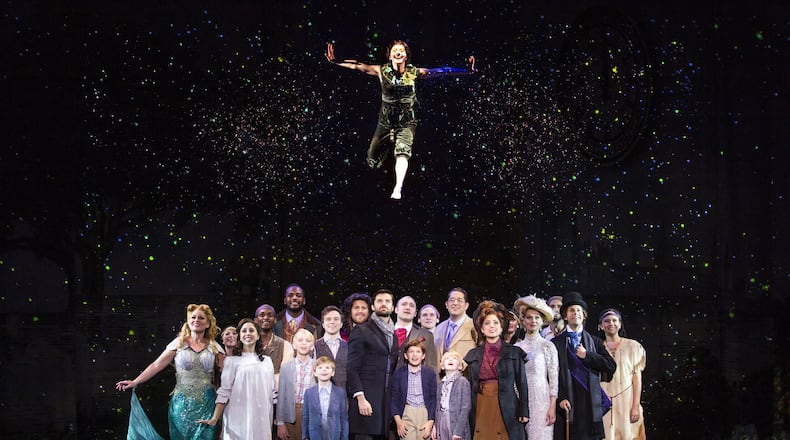 The Victoria Theatre Association’s Premier Health Broadway Series presentation of the local premiere of the 2015 Broadway musical “Finding Neverland,” the story of playwright and “Peter Pan” creator J.M. Barrie, continues through Jan. 20 at the Schuster Center. CONTRIBUTED/JEREMY DANIEL