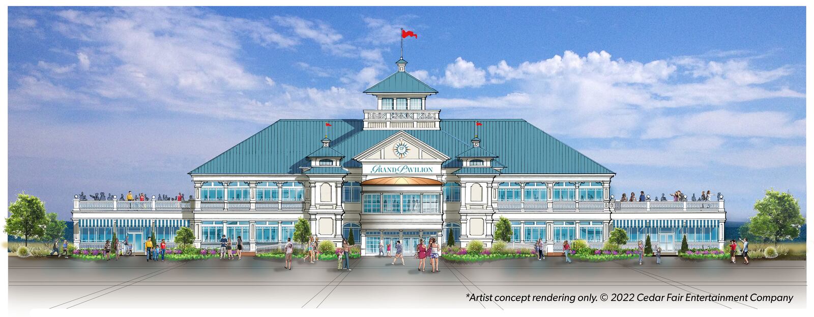 Cedar Point's Grand Pavilion will anchor The Boardwalk - Contributed