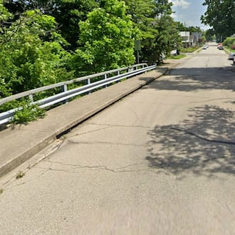 The McKinley Street Bridge in Brookville, OH. GOOGLE MAPS