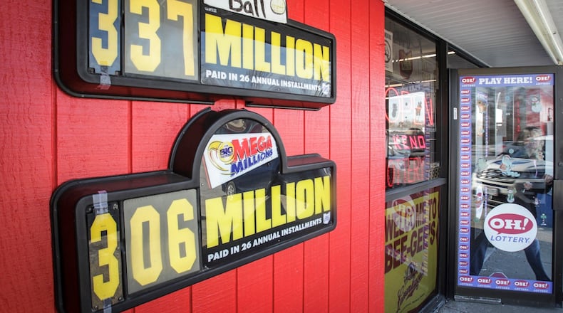 Among area lottery winners in recent years have been a group of seven people claiming a winning $1 million Powerball ticket in August 2017. FILE PHOTO
