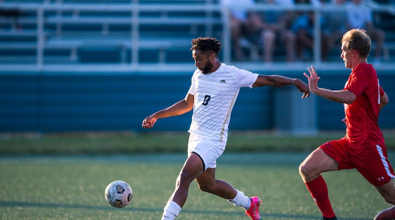 Wright State's Joe Kouadio prepares to shoot during a match against Bradley earlier this season. Joseph Craven/Wright State Athletics