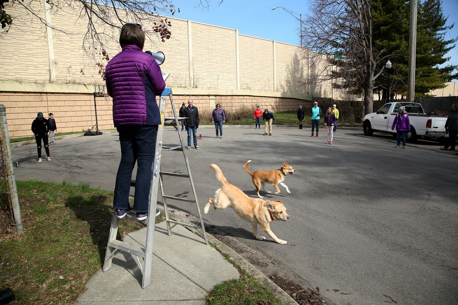 PHOTOS: Simon Says and outdoor word scrambles, Daytonians get creative with social distancing
