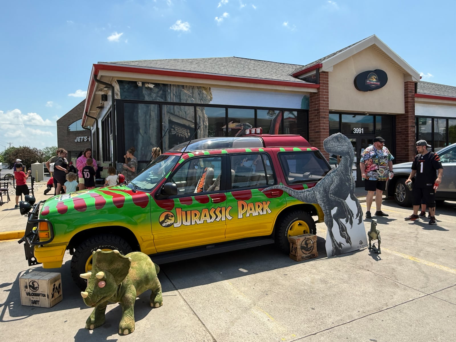 The Speedway at 3991 Indian Ripple Road in Beavercreek has been completely revamped to celebrate the release of Jurassic World: Rebirth. Photos by Alex Cutler