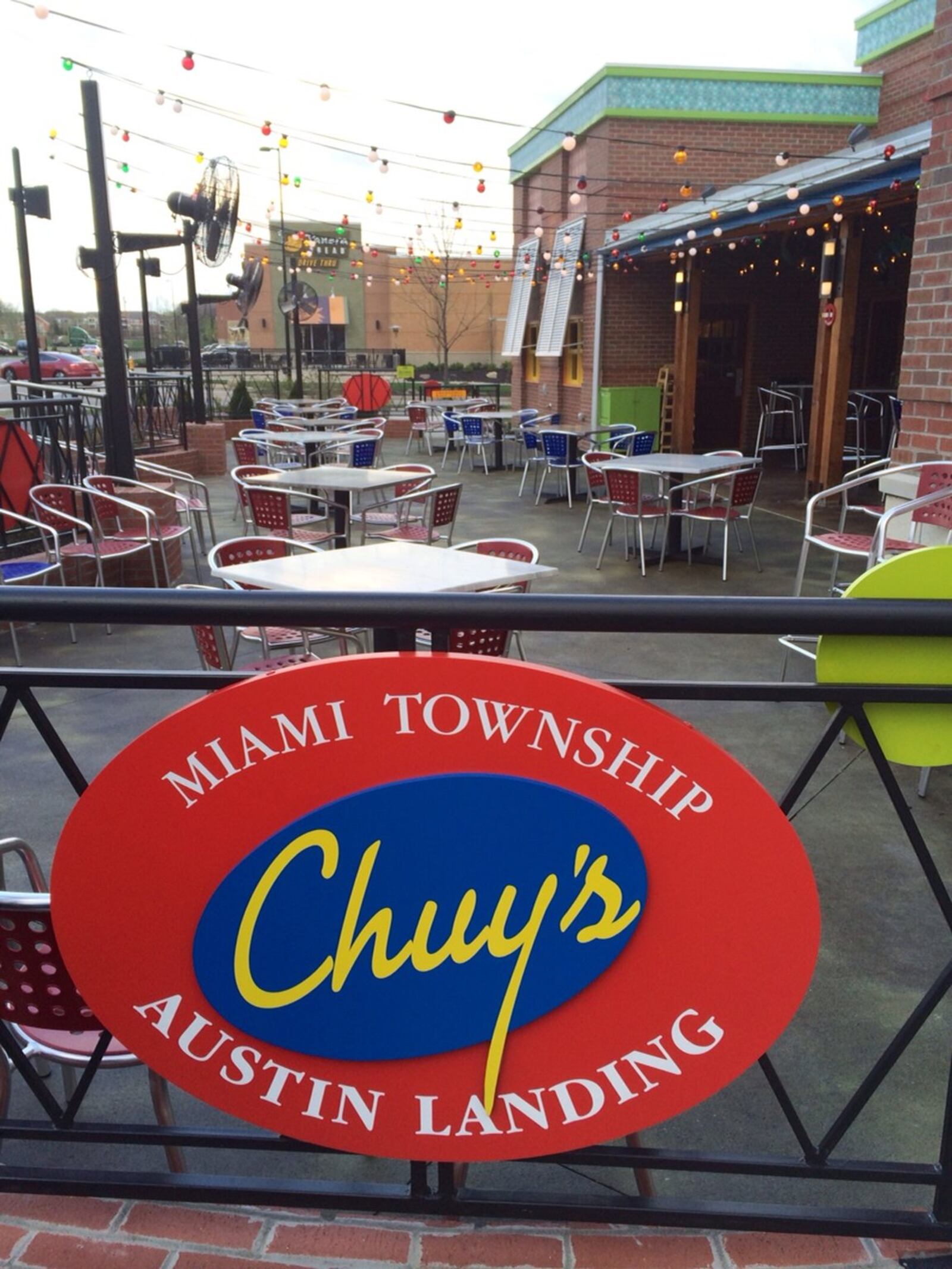 The patio at Chuy’s at Austin Landing in Miami Twp. (MICHELLE FONG / STAFF)